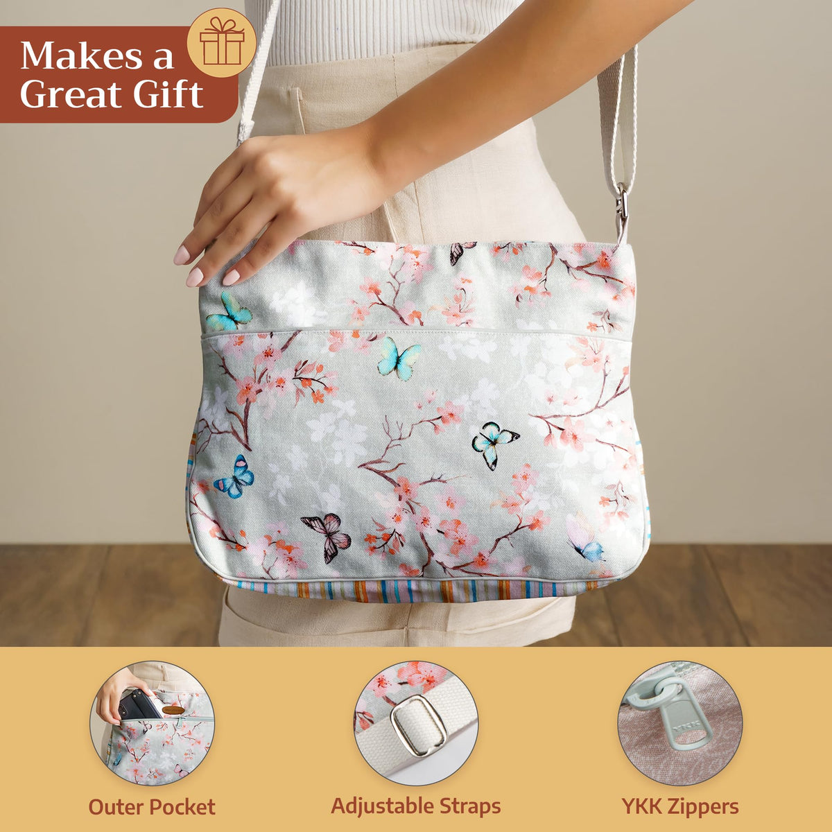 Blossoms in Spring Cross Body Bags