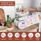 Blossoms in Spring Oven Mitts + Pot Holders