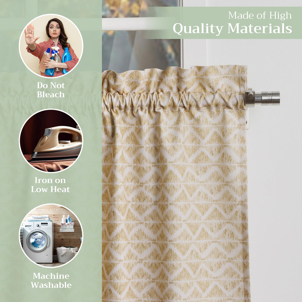 Damask Kitchen Curtains