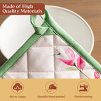 Botanical Fresh Oven Mitts + Pot Holders