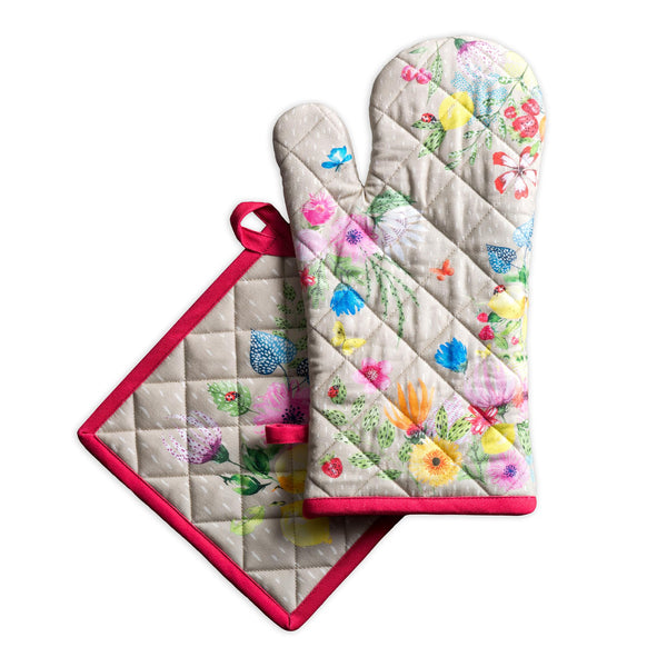 Jardin D'Ete Oven Mitts + Pot Holders