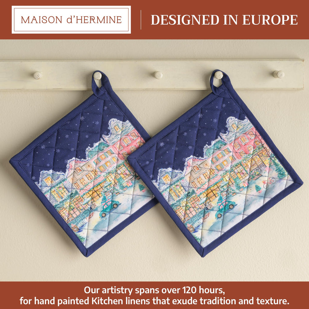 Christmas Market Pot Holders