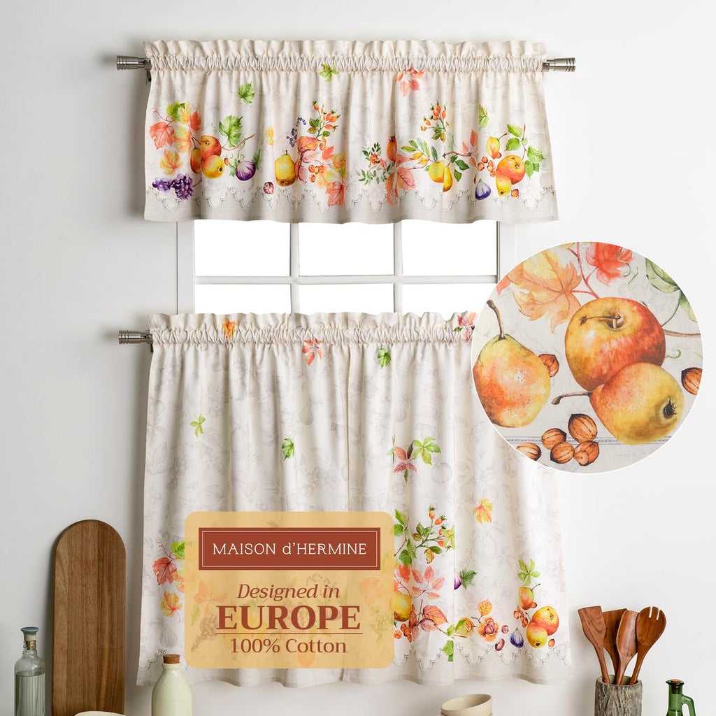 Fruit D'Hiver Kitchen Curtains