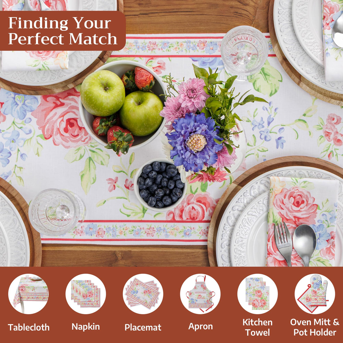 Vintage Floral Table Runners