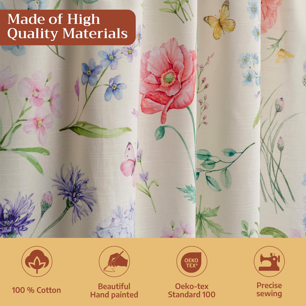 Just Floral Kitchen Curtains