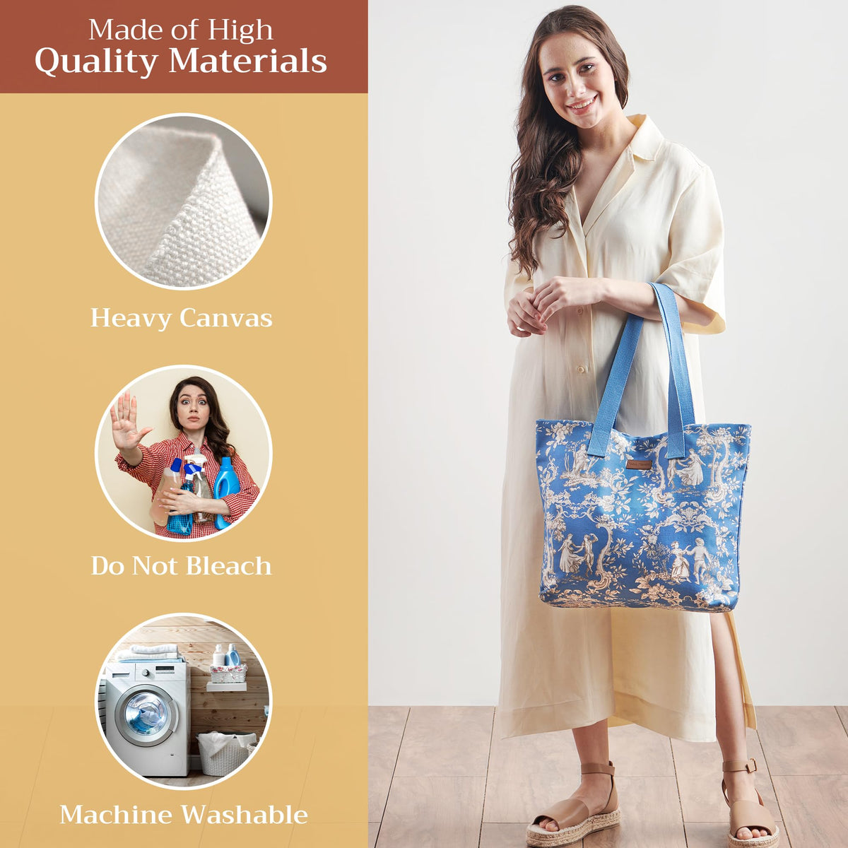 Joli Jouy Canvas Tote Bags