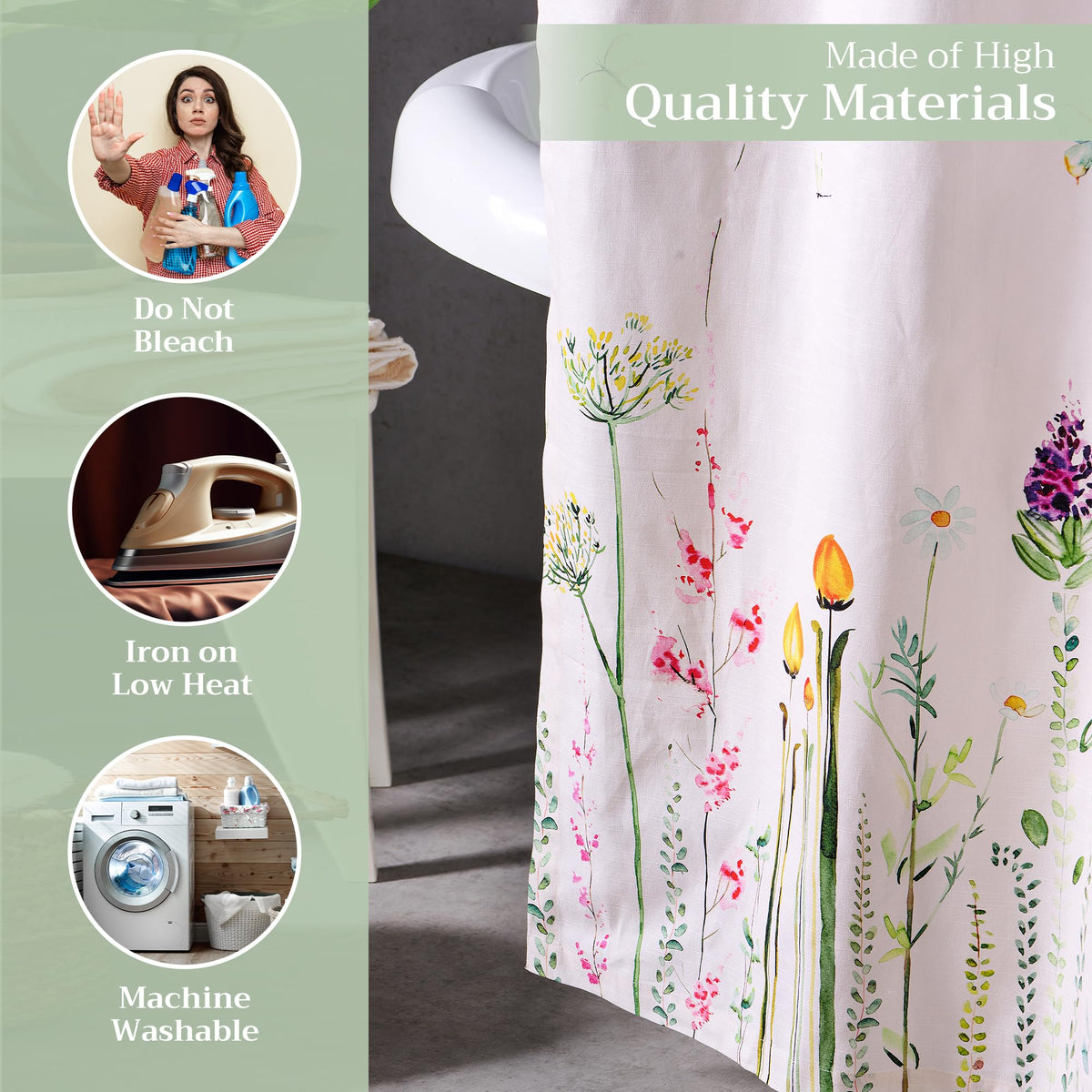 Botanical Fresh Shower Curtains