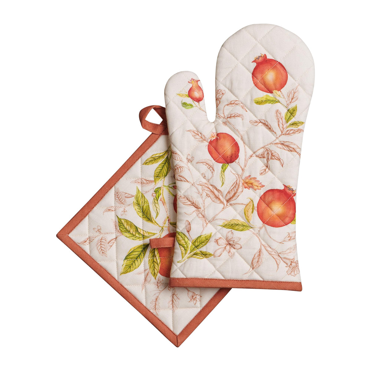 Vintage harvest Oven Mitts + Pot Holders