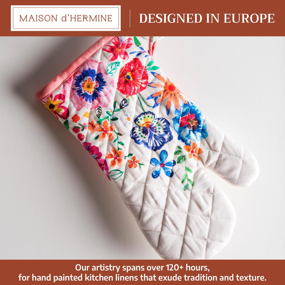Happy Florals Oven Mitts