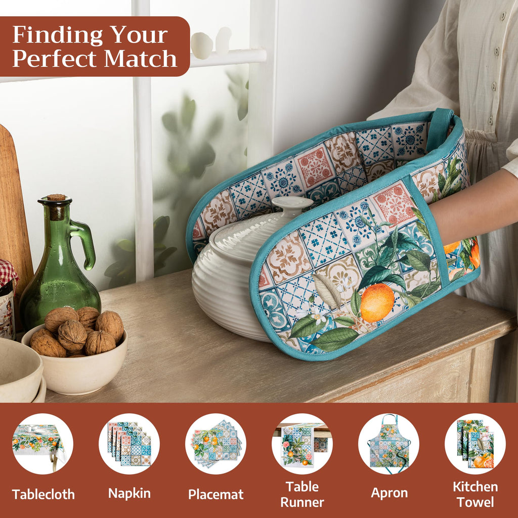 Agrume Double Oven Mitts