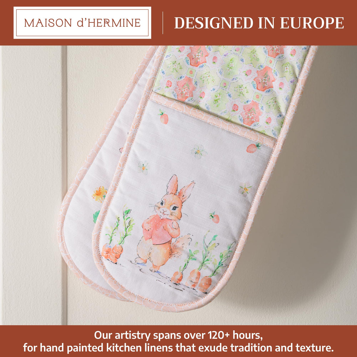 Bunny Party Double Oven Mitts