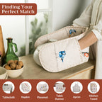 Birdies on Wire Double Oven Mitts