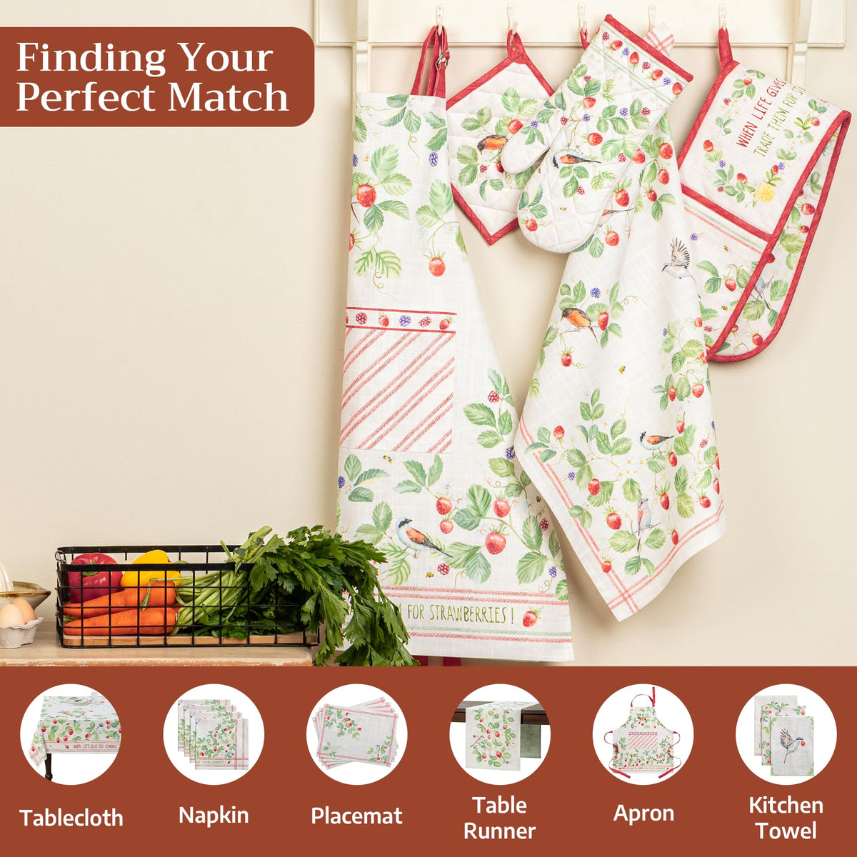Strawberry days Pot Holders