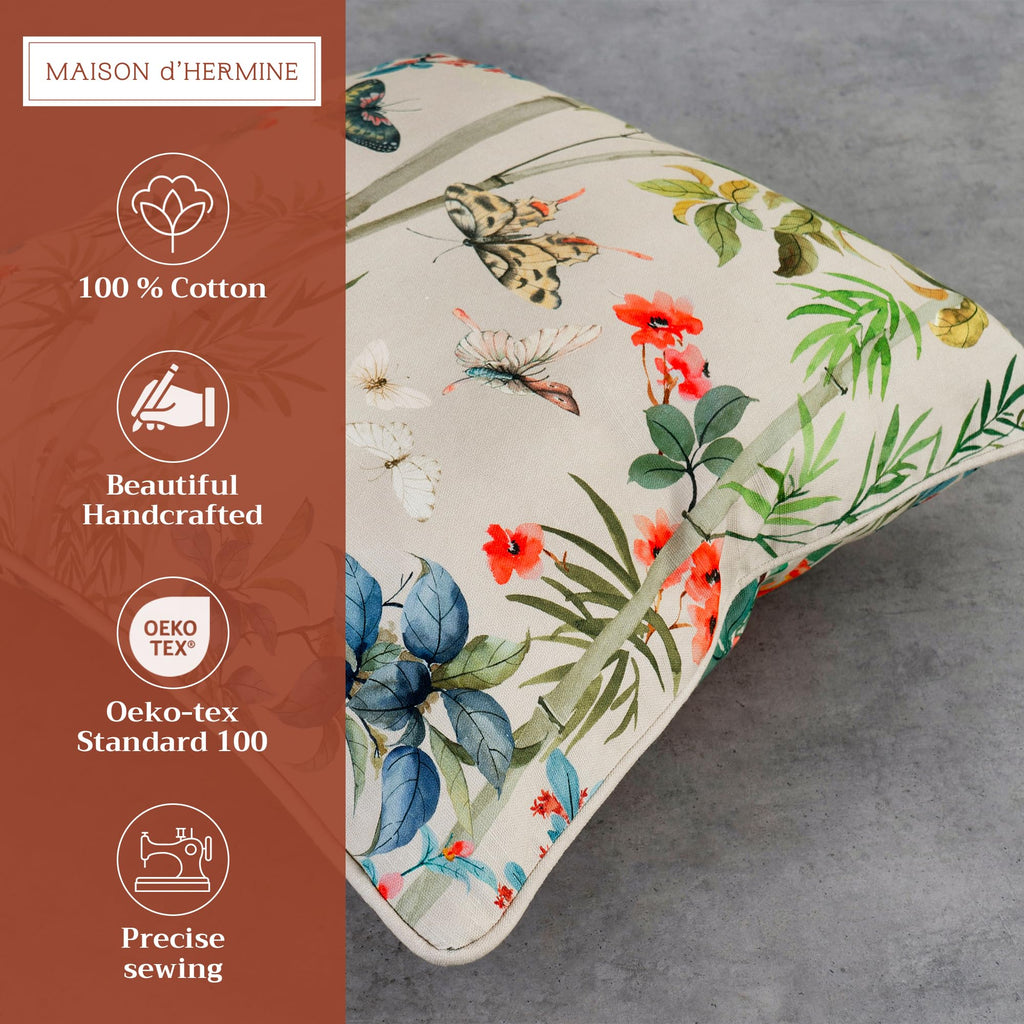 Canne Throw Pillow Covers