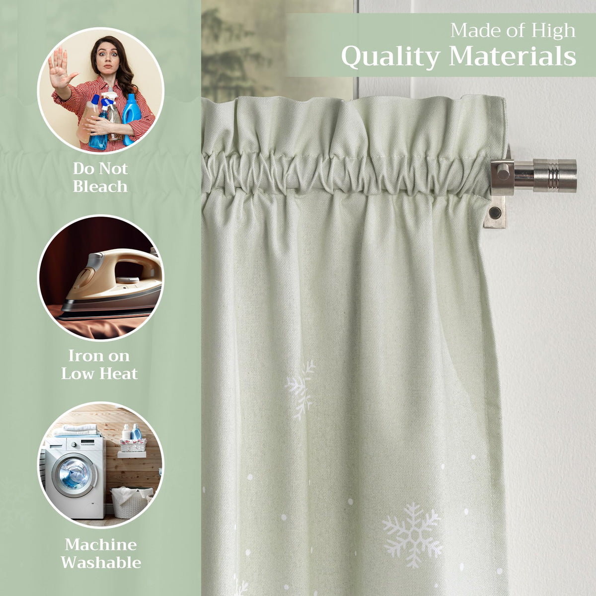 Winter Mornings Kitchen Curtains