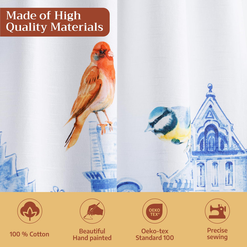 Amsterdam Canals Kitchen Curtains