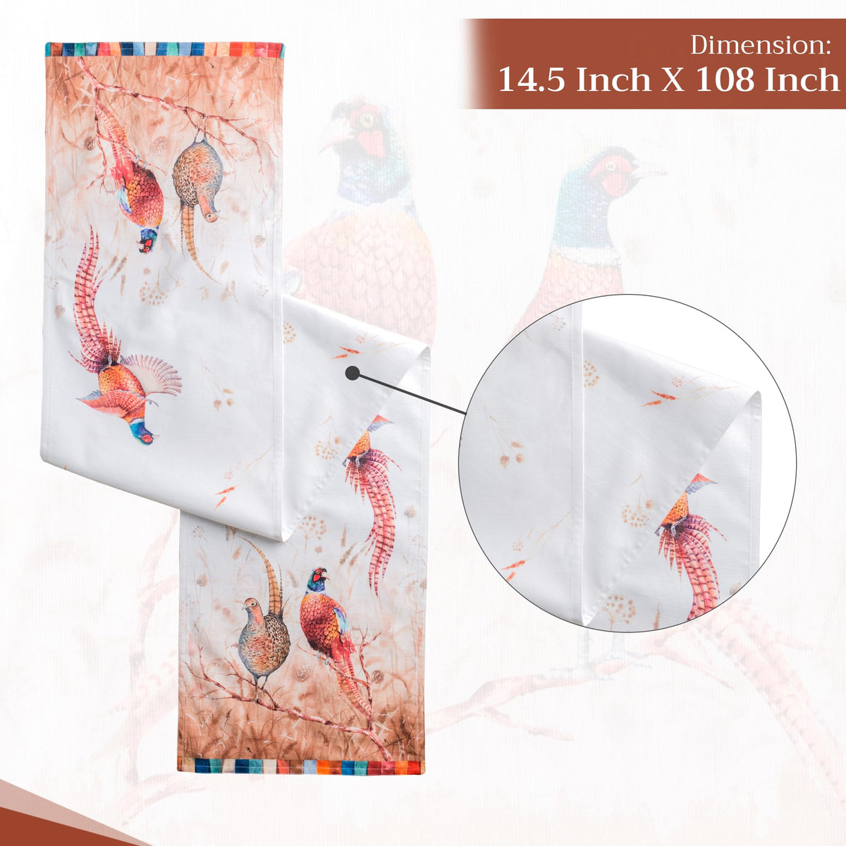 Faisan D'Automne Table Runners