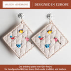 Birdies on Wire Pot Holders