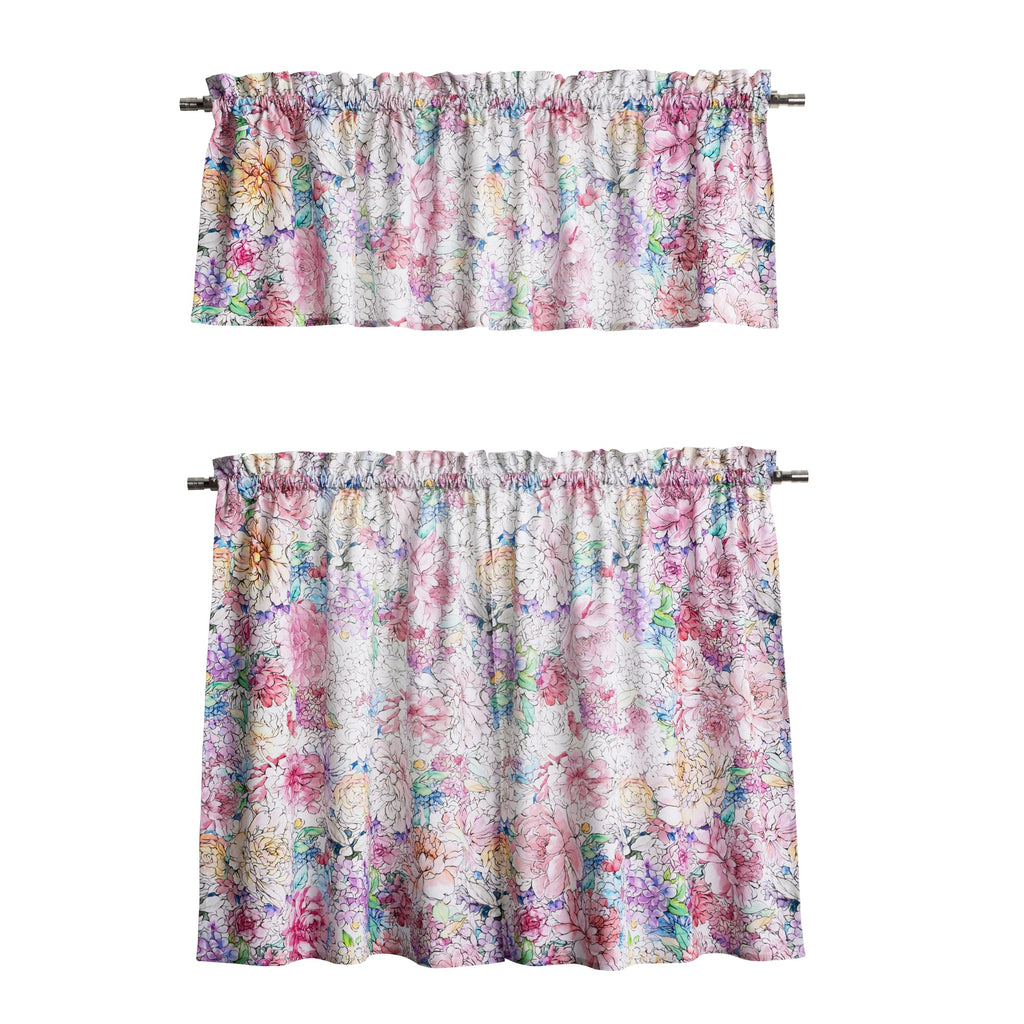 Floral Love Kitchen Curtains