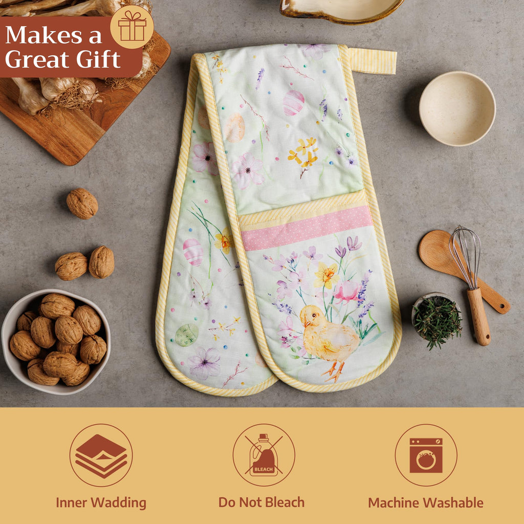 Easter Zest Double Oven Mitts