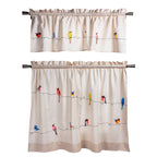 Birdies on Wire Kitchen Curtains