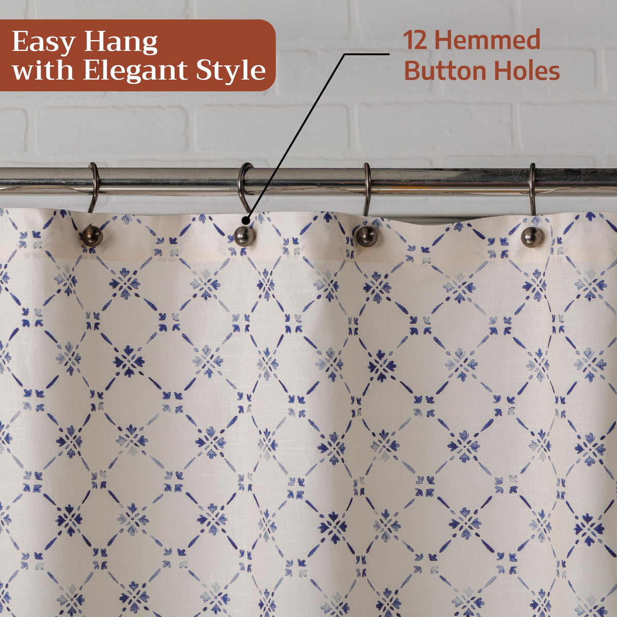 Faience Shower Curtains