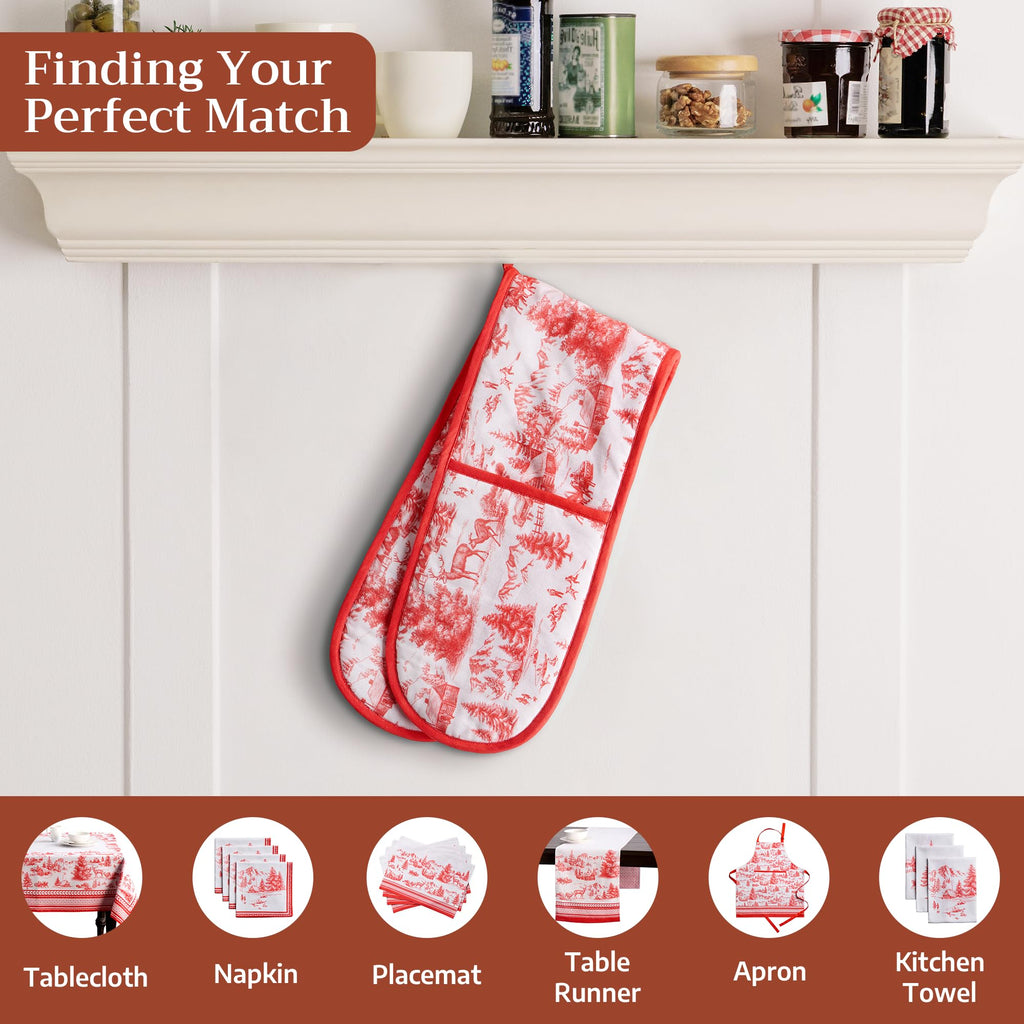 Winter Jouy Double Oven Mitts