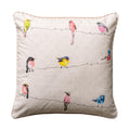Birdies On Wire Throw Pillow Covers