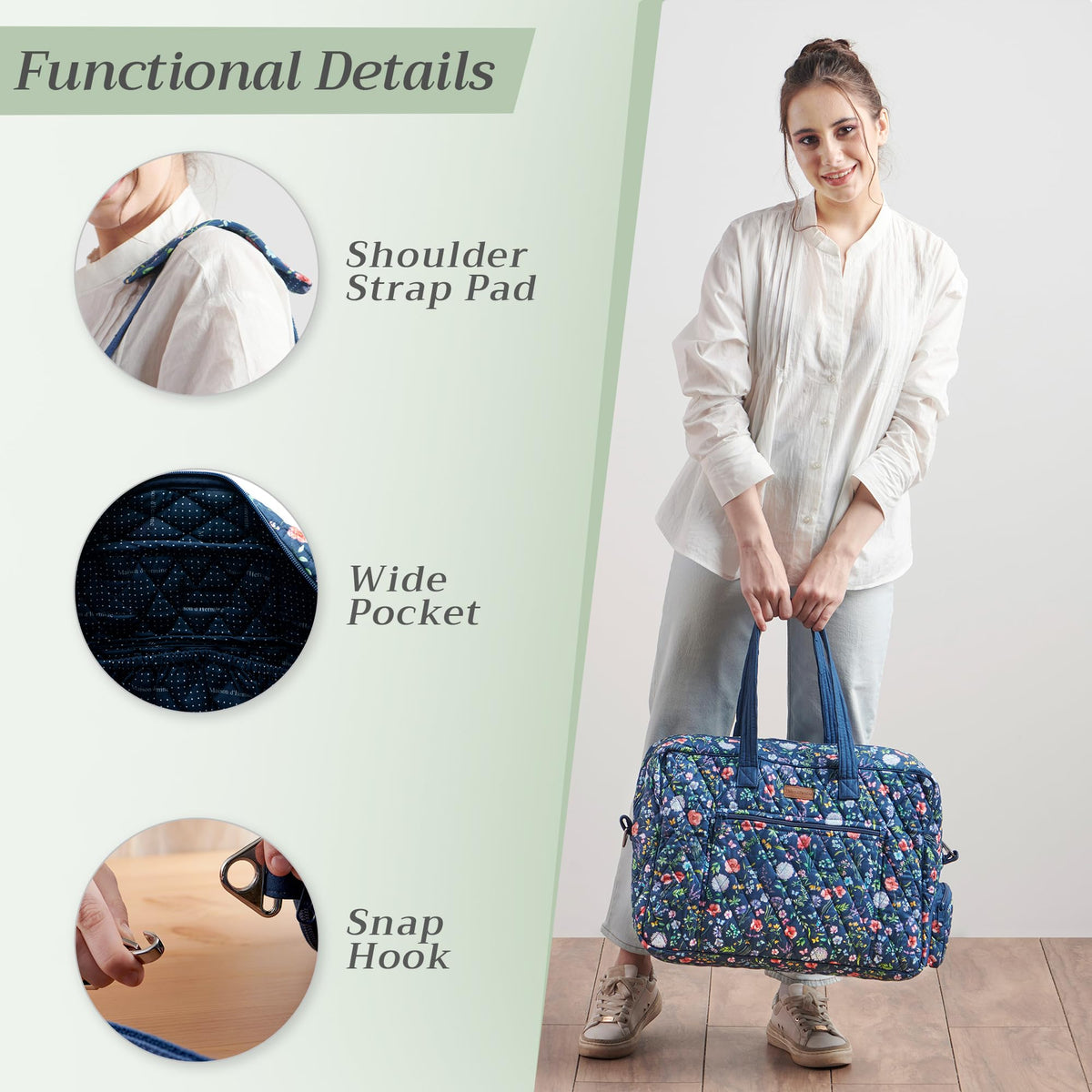 Just Floral Weekend Bags