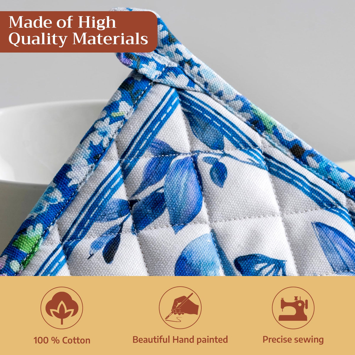 Summer Blues Pot Holders