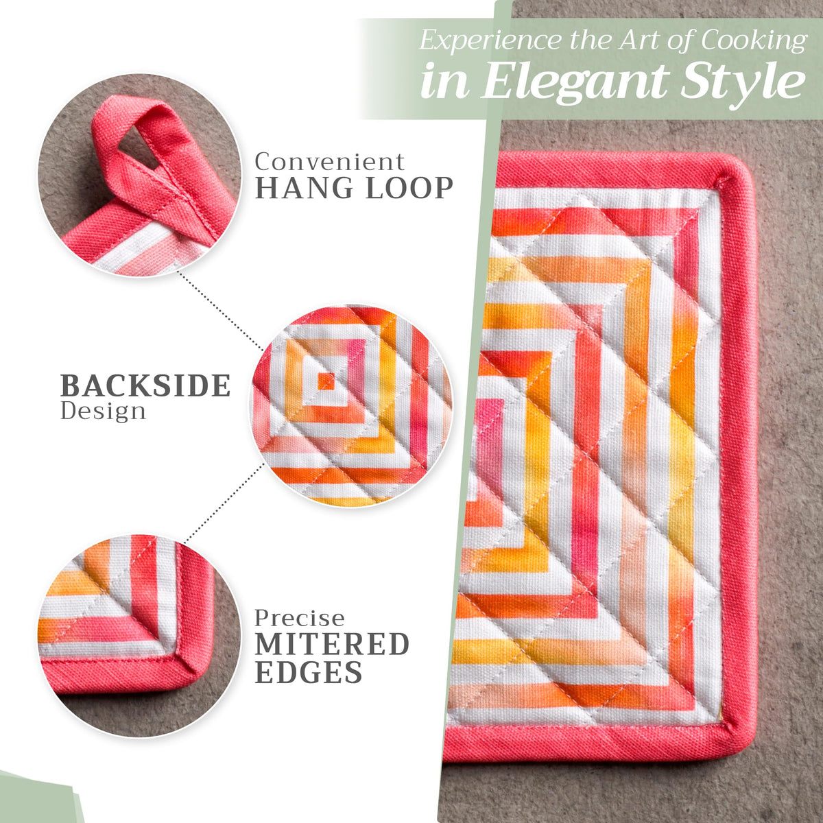 Summer Maze Pot Holders