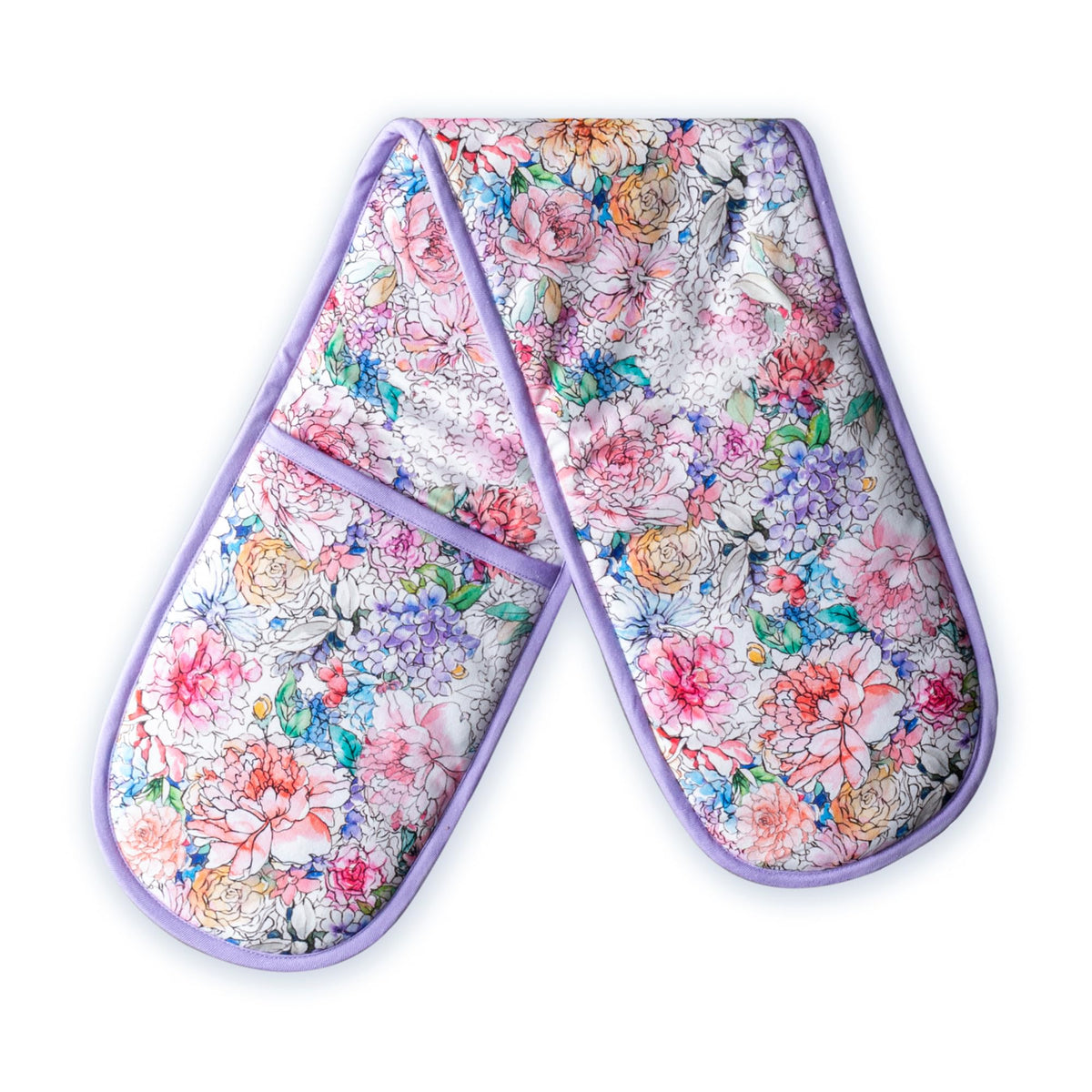 Floral Love Double Oven Mitts