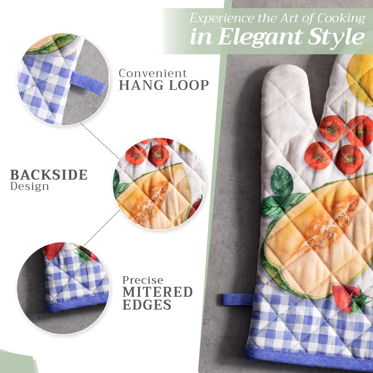 Gourmand Oven Mitts + Pot Holders