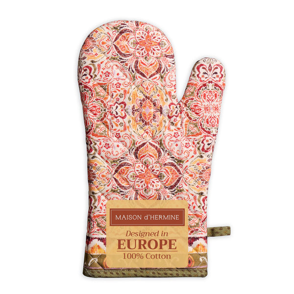 Damask Oven Mitts