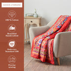 Happy Florals Throw Blankets