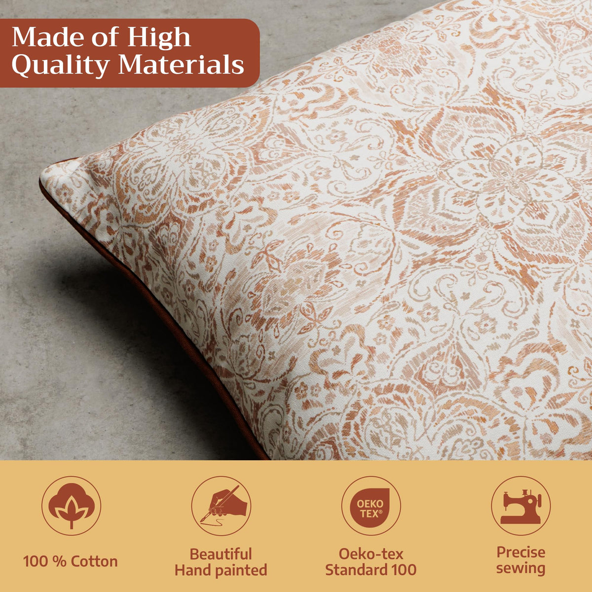 Damask Throw Pillow Covers