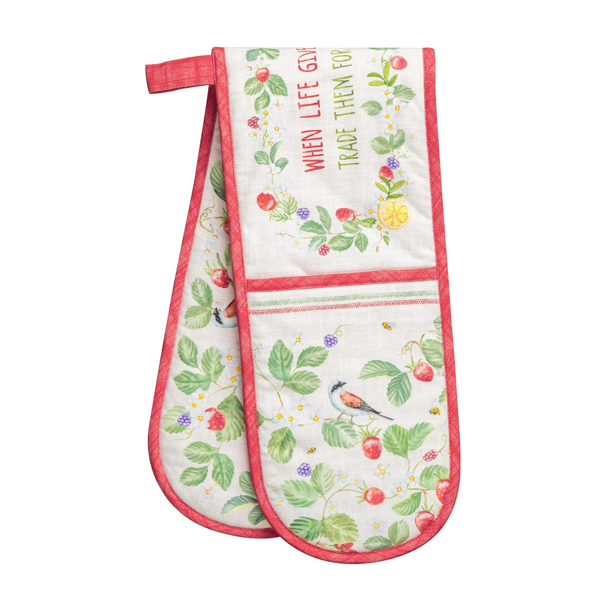 Strawberry days Double Oven Mitts