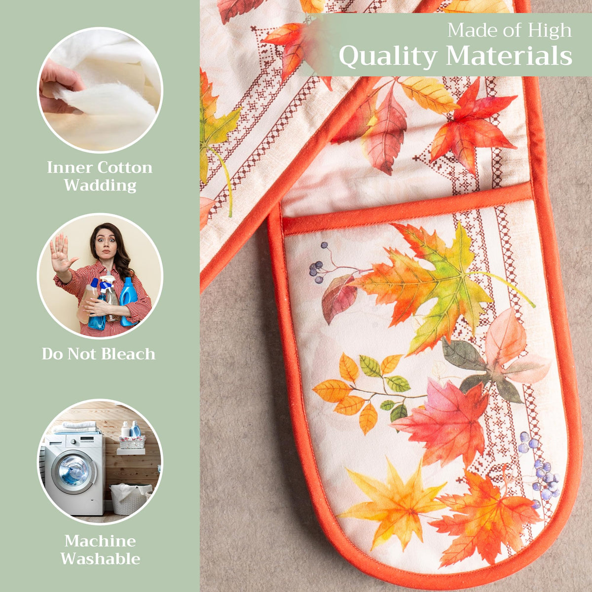 Amarante Double Oven Mitts