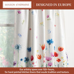 Flower In The Field Kitchen Curtains