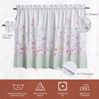 Summer Floral Kitchen Curtains