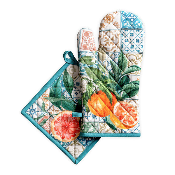 Agrume Oven Mitts + Pot Holders