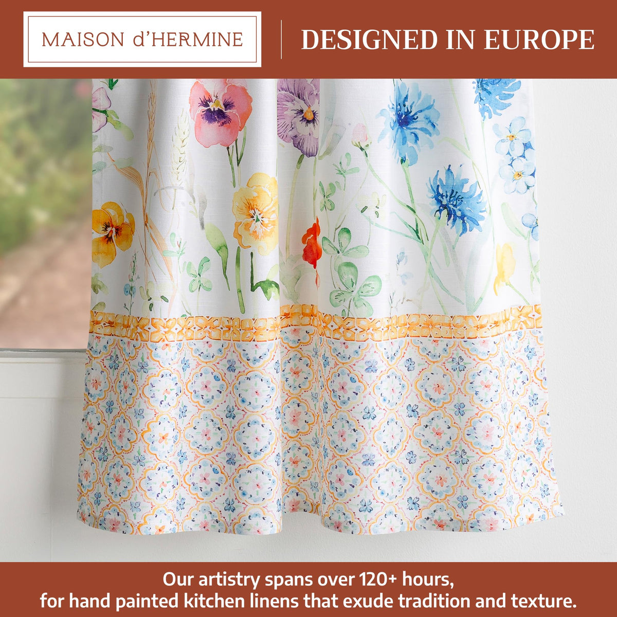 Summer Whisper Kitchen Curtains
