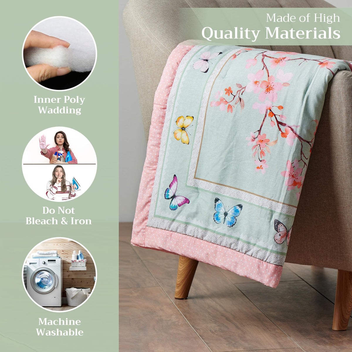 Blossoms in Spring Throw Blankets