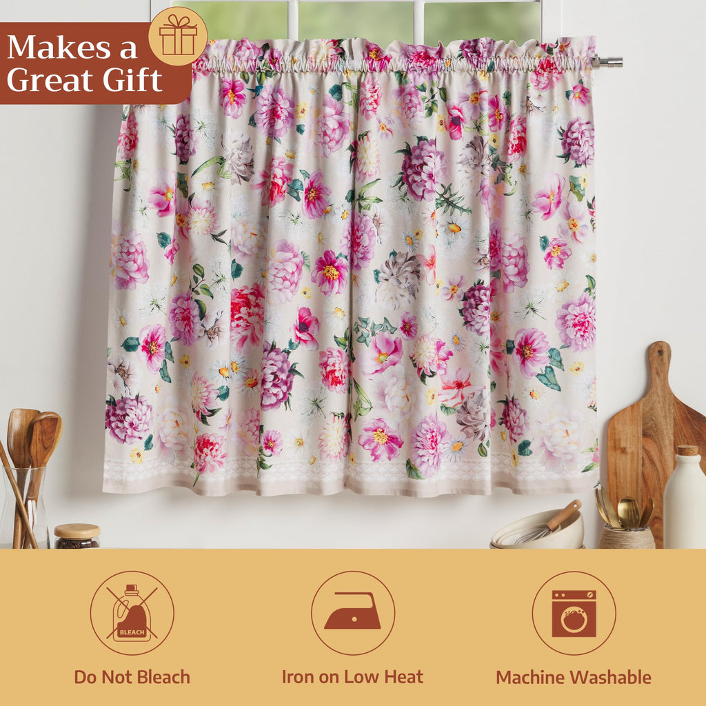 Pivoine Kitchen Curtains