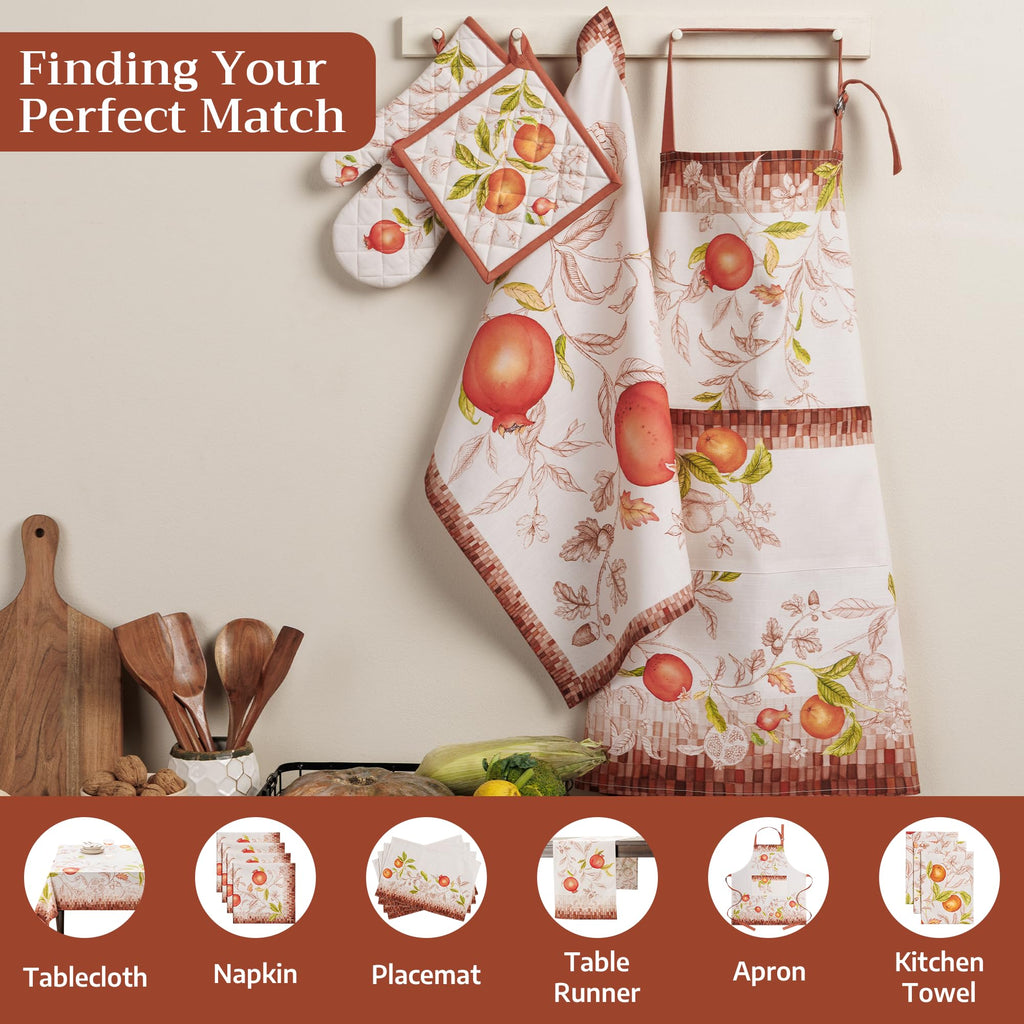 Vintage harvest Oven Mitts + Pot Holders