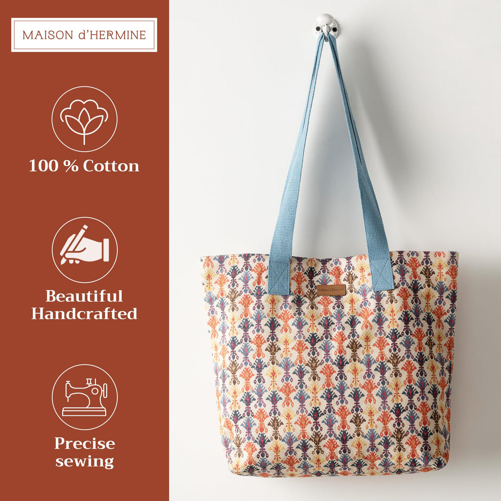 Ikat Canvas Tote Bags
