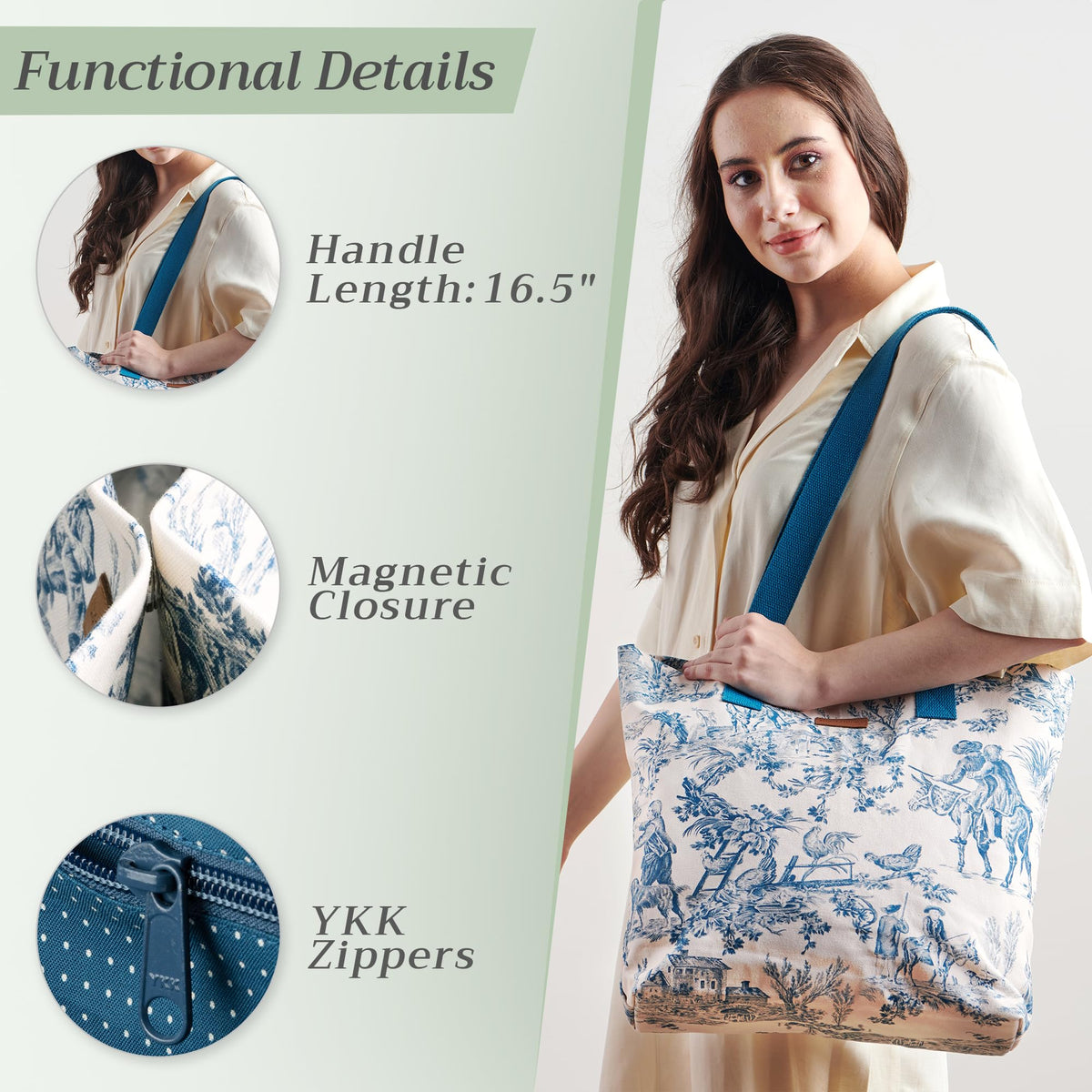 The Miller Canvas Tote Bags