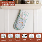 Snowy World Double Oven Mitts