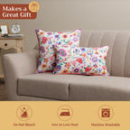 Happy Florals Throw Pillow Covers