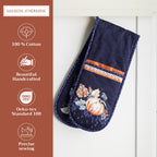 Pumpkin Blues Double Oven Mitts